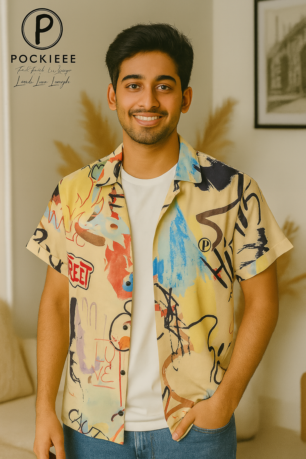 Men’s Printed Rayon Shirt